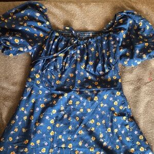 Floral Blue Women’s Dress